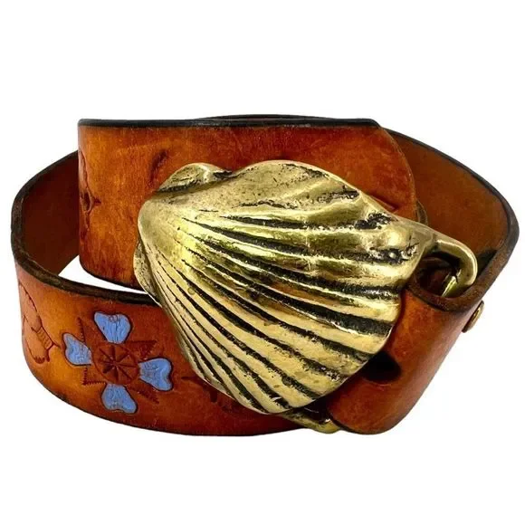 Vintage | Accessories | Vintageartisan Seashellsolid Brass  display picture 2